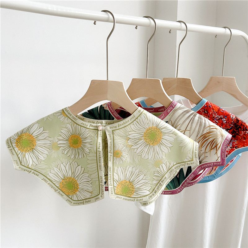 Blouse Off Shoulder - Fashion syal kerah bunga dapat dilepas