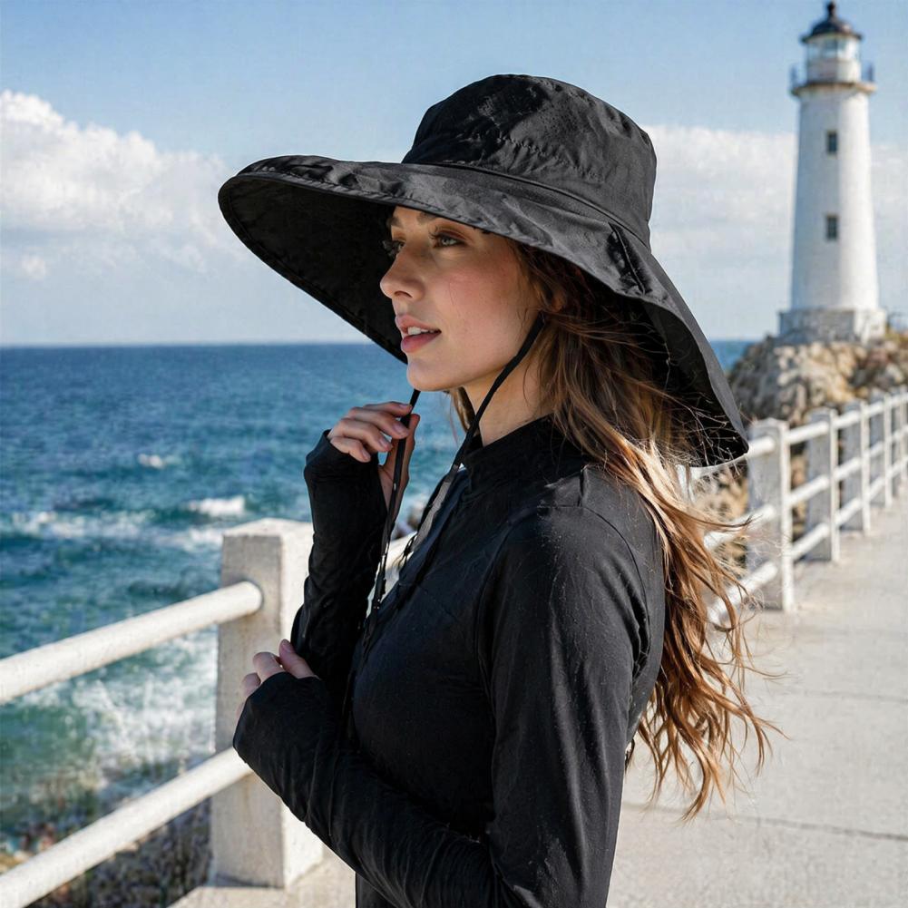 Hat Floppy Wide - Topi Memancing Berbahan Jaring Bernapas, Topi