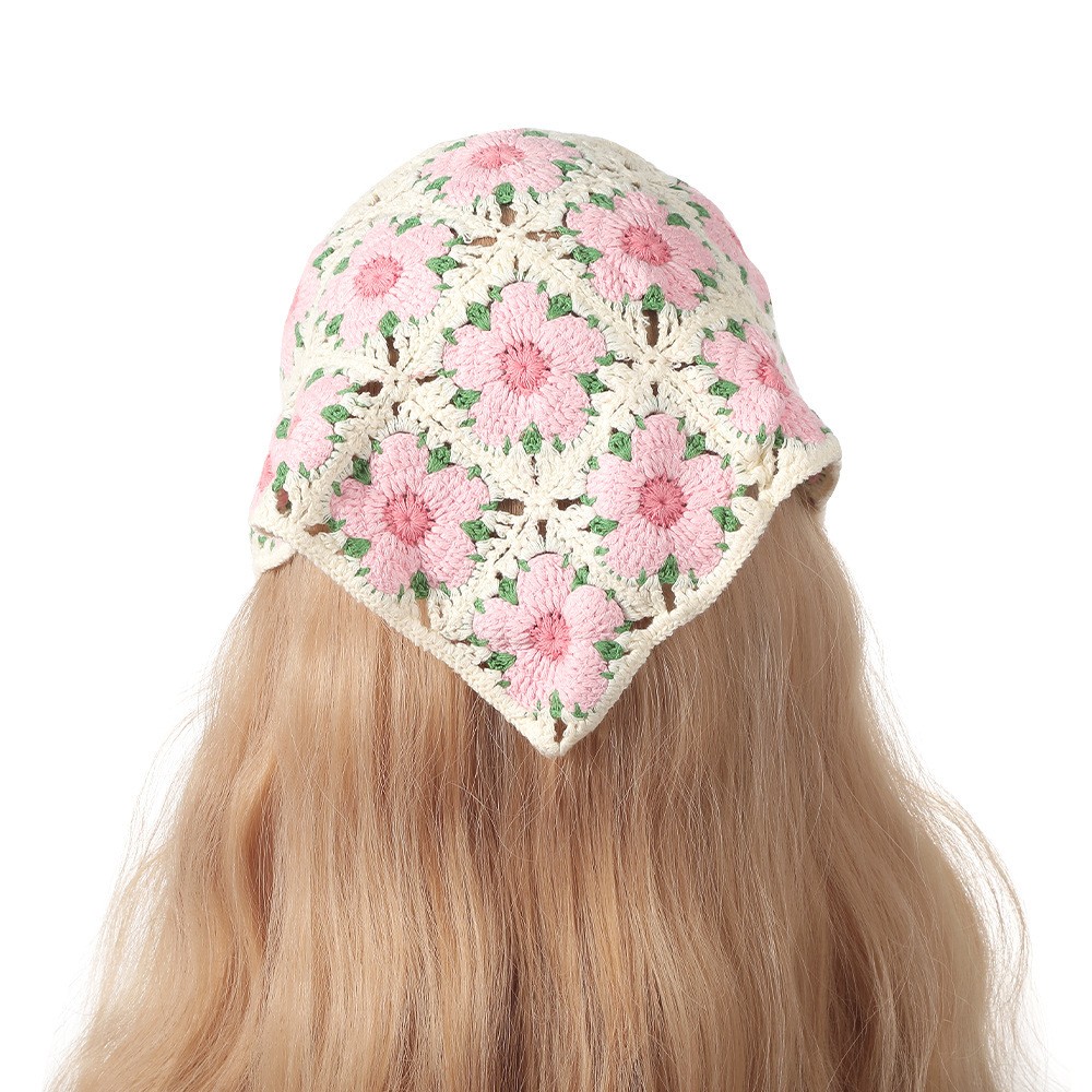 Headband Summer Knit - Bando syal kepala segitiga wanita, aksesori