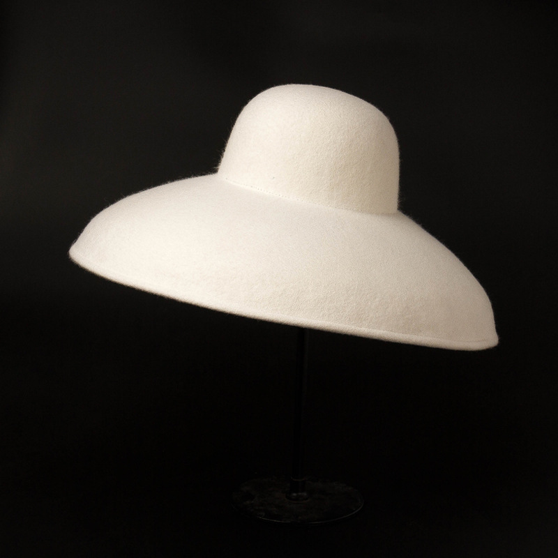 Topi Wol Felt Lebar Besar Klas - Hat Floppy Wide ulasan dan harga