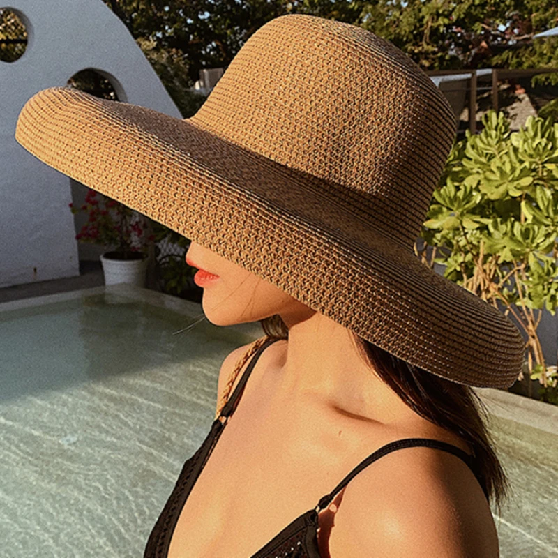 Topi Jerami Wanita Musim Panas - Hat Floppy Wide ulasan dan harga