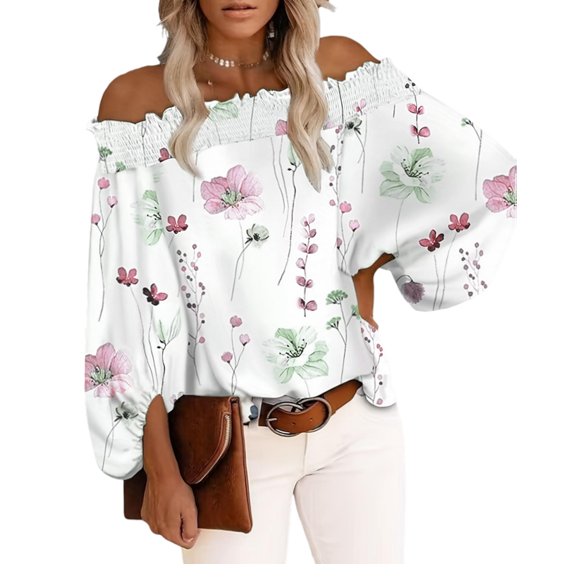 Blus Lengan Panjang Wanita Uku - Blouse Off Shoulder ulasan dan harga