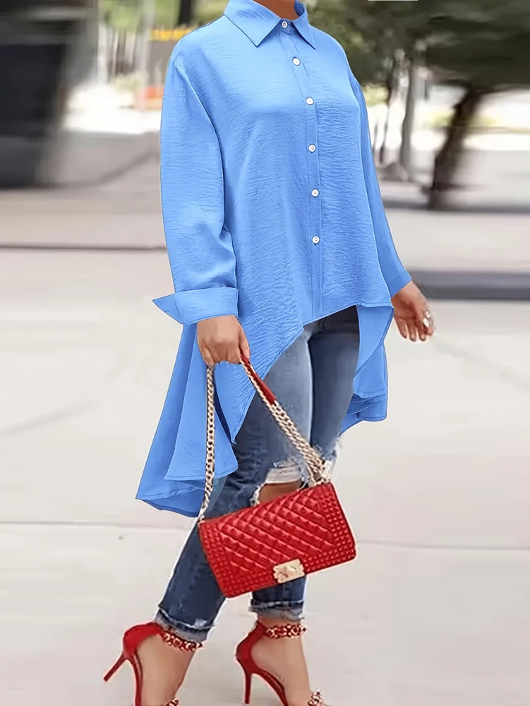 Atasan Kerah Kancing Sebaris W - Blouse Off Shoulder ulasan dan harga