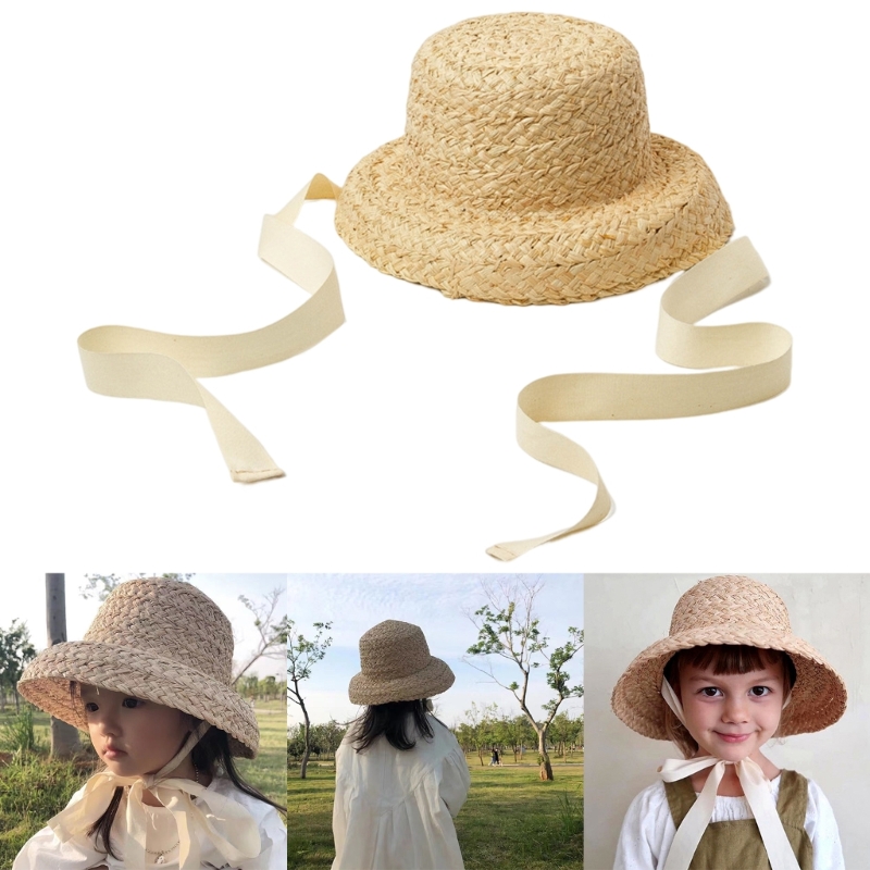 Topi anyaman tangan anak perem - Hat Floppy Wide ulasan dan harga