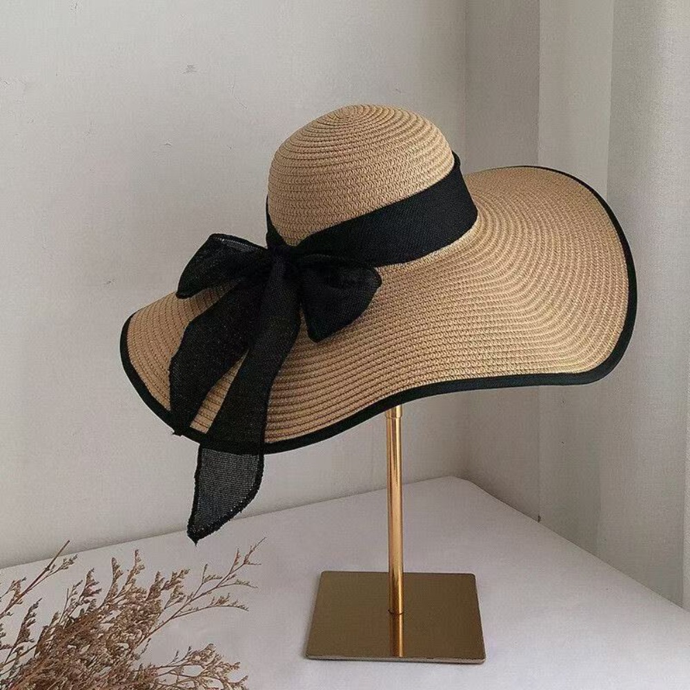 Topi Jerami Wanita Musim Panas - Hat Floppy Wide ulasan dan harga