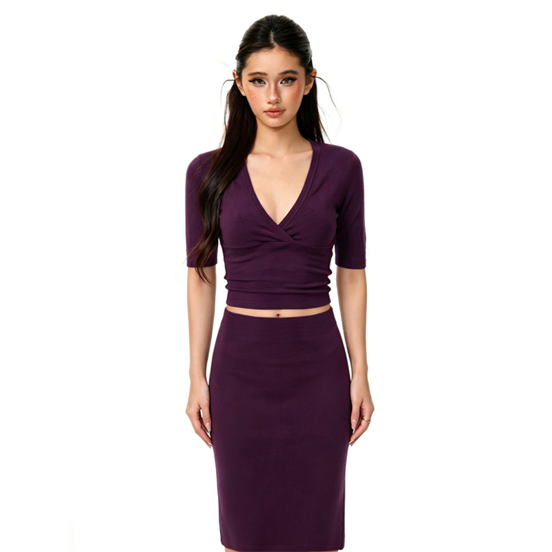 Set atasan wanita model V-neck - Crop Top Crochet ulasan dan harga
